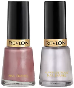 Revlon Nail Enamel, Iced Mauve 8 ml and Pure Pearl 8 ml - Picture 1 of 5