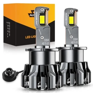AUXBEAM D2S D2R LED Headlight Bulb High Low Beam Conversion Kit HID TO LED White - Picture 1 of 12