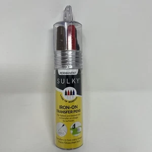 Sulky IRON-ON TRANSFER PENS 4 Pack Blue Brown Red Black - Picture 1 of 7