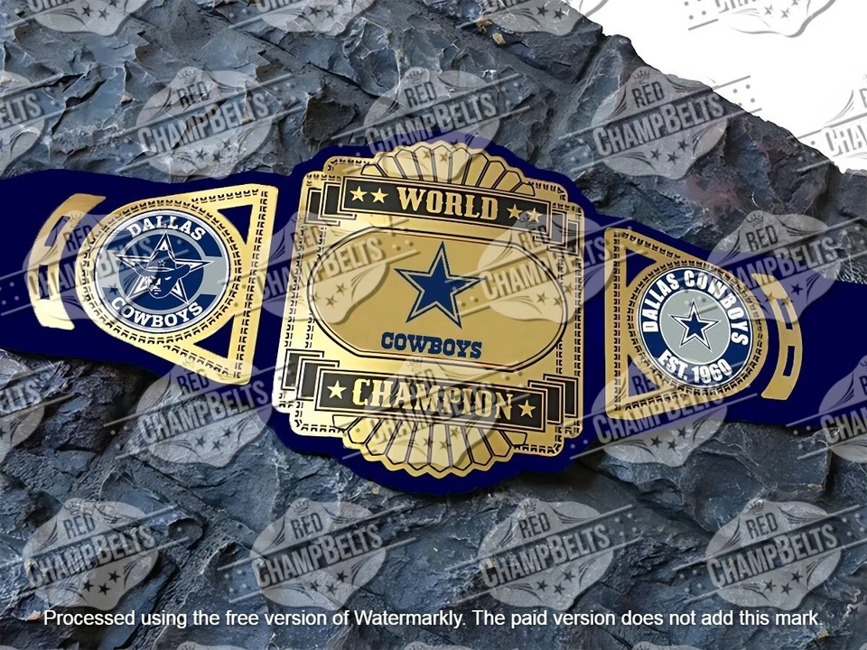 Cinturón Campeonato NFL Dallas Cowboys Adulto Talla 2mm Latón Foto 1 de 1