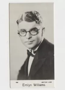 Emlyn Williams 1939 Bridgewater Film Stars Trading Card - Series 7 #48 - Picture 1 of 2