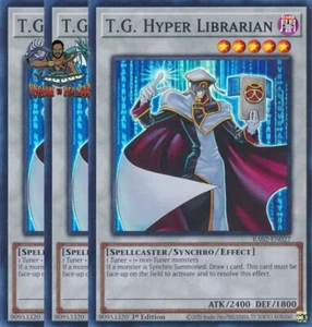 Yugioh! 3x T.G. Hyper Librarian RA02-EN027 Super Rare 1st Ed NM - Picture 1 of 1
