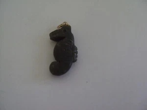Jade Seahorse Pendant Charm New - Picture 1 of 2