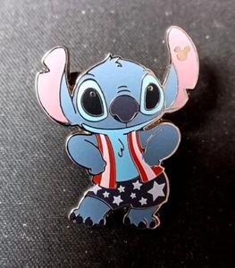 Official Disney Pin - 2024 Hidden Disney/Mickey - Stitch Holidays - 4th of July - Picture 1 of 2