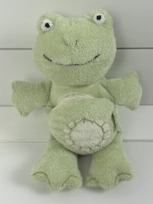 POTTERY BARN KIDS Verde Rana Peluche Lovey Alfabeto Libro Barriga Foto 1 de 4