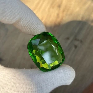 100.5 Ct+ Natural Cushion Cut Peridot AAA Grade Green Certifed Loose Gemstone - Picture 1 of 7