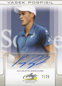 BLATT 2017 SIGNATURE SERIE VASEK POSPISIL #BA-VP1 7/25 SILBER AUTOGRAMMKARTE - Bild 1 von 2