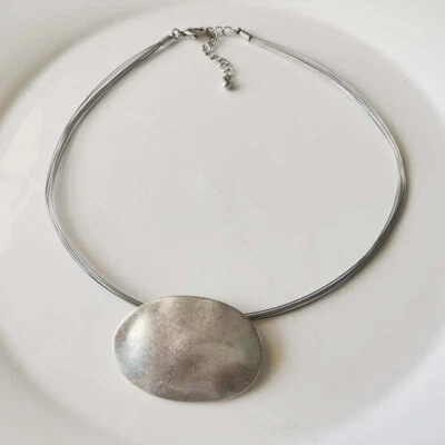 New 16" Premier Designs Oval Pendant Necklace Gift Vintage Women Party Jewelry - Image 1 of 3