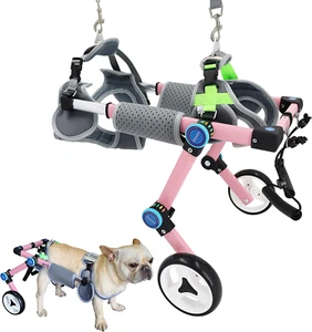 Carrello per Cani/Sedia a Rotelle Regolabile, Aiuta I Piccoli Animali Con Zampe - Foto 1 di 12