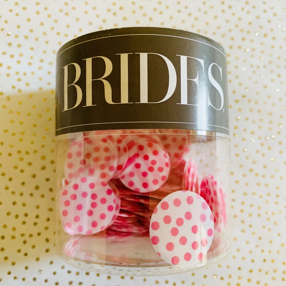 Brides By Gartner Studios Pink Pattern Vellum Paper Confetti, 1 oz Polka Dots - Image 1 of 4