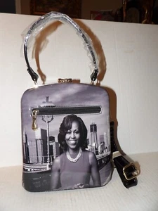 MICHELLE OBAMA RHINESTONE CLOSURE CROSSBODY HANDBAG w/ Tag - Picture 1 of 5