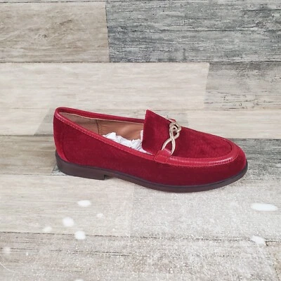 Zapatos sin cordones Joie Laila para mujer talla 5 M cómodos terciopelo borgoña punta redonda Foto 1 de 4