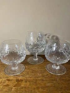 3 Rogaska Crystal Gallia pattern brandy snifters (2) 4 1/4" H; (1) 5.25” - Picture 1 of 10