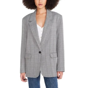 Steve Madden Blazer donna grigio a quadri leggero, XL - Foto 1 di 7