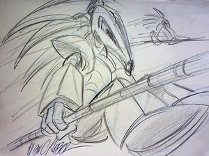 BIONICLE: THE MASK OF LIGHT 2012 SIGNED DAN KUBAT Hand Drawn Character Art - Picture 1 of 2