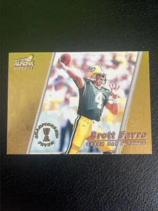 1998 Pacific Aurora Football Brett Favre CHAMPIONSHIP FEVER Card #18 Packers HOF - Picture 1 of 2