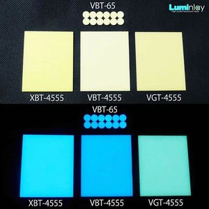 Luminlay VBT-4555 blue 45mm*55mm*2mm glow in the dark dot plate - Picture 1 of 2