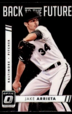 2016 Donruss Optic Back to the Future #BF8 Jake Arrieta Baltimore Orioles - Image 1 of 2