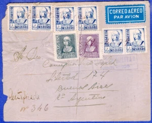 SPAIN CIVIL WAR, 1939, CENSORED COVER, PUENTE VIESGO, VF - Picture 1 of 2