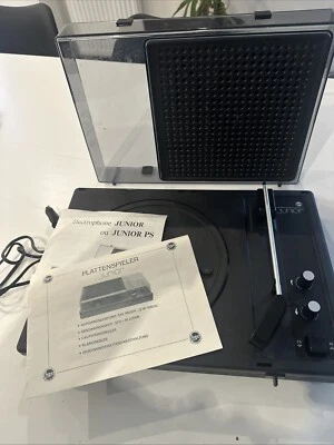 Electrophone Tourne Disque Portable HGS Electronic Junior Tbe Vinyl  Vintage - Photo 1/4