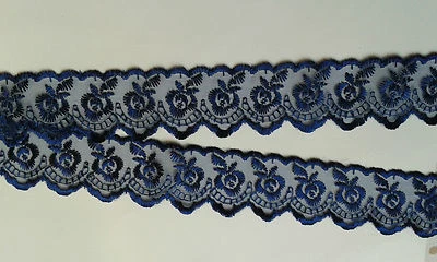 BORTE-MIT-STIL aus 15 Farben wählbar 1 m 1,60€/m Spitze Borte Zierband Shabby 40mm breit