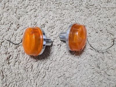 Juego Intermitentes Kawasaki Z900 Z1f Z1000 A1 A2 Original Metal Cromo Foto 1 de 4