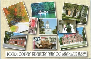 Logan County, Kentucky. Why Go Anyplace Else? Multiview Postcard - Picture 1 of 2