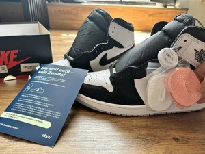 Nike Air Jordan 1 Retro High OG Stage Haze Bleached Coral EU 48,5 Black White - Bild 1 von 8