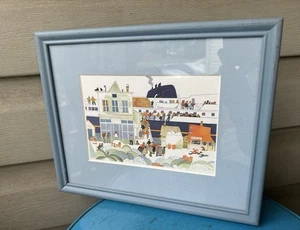 Rie Munoz Lithographie Druck "Eröffnungsreise" Passepartout Kunst 11x9 Rahmen - Bild 1 von 9