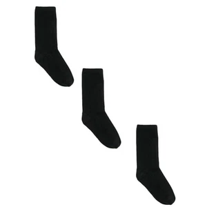 Jefferies Socks Kids' Cotton Ribbed Uniform School Crew Socks (Pack of 3) - Picture 1 of 4