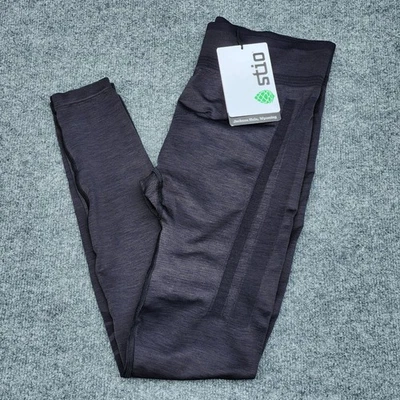 Stio Womens Boundary Black Heather Basis Seamless Tight Leggings Workout Size L - Image 1 of 4