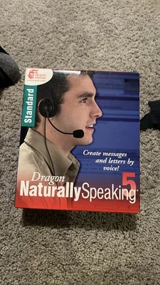 Dragon Naturally Speaking 5 Speech Software w/ Headset - Image 1 of 2