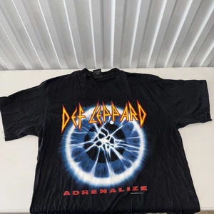 Vintage Def Leppard Adrenalize 7-Day Weekend Tour Giant T-Shirt XL - Never Worn! - Picture 1 of 12