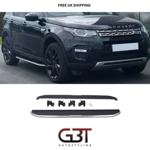 FOR LAND ROVER DISCOVERY SPORT SIDE STEPS RUNNING BOARDS BLACK/SILVER (OE Style) - Picture 1 of 12
