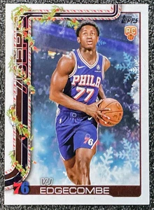 VJ Edgecombe 2025-26 Topps Holiday #H163 Rookies (RC) 76ers - Picture 1 of 2