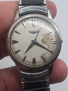 50er Jahre Herren Longines 2351 23ZS Kaliber Herrenuhr Edelstahl läuft - Bild 1 von 12