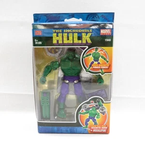 2006 Mega Bloks Magnetic Incredible Hulk Missile Pak #1940 5” Figure NIP - Picture 1 of 8
