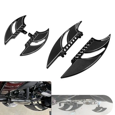 Tableros de piso Black Blade para conductor pasajero para Harley 1986-2025 Road Electra Glide Foto 1 de 4