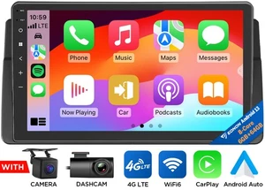 For BMW E46 3 Series 318 320 325 M3 9" Android 13 Stereo Radio GPS Carplay 6+64G - Picture 1 of 24