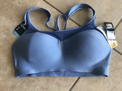Hanes Women’s X-Temp Constant Comfort PullOver Blue Bra Med NWT - Image 1 of 4