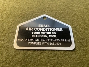 Edsel AC Tag. Reproduction. - Picture 1 of 3