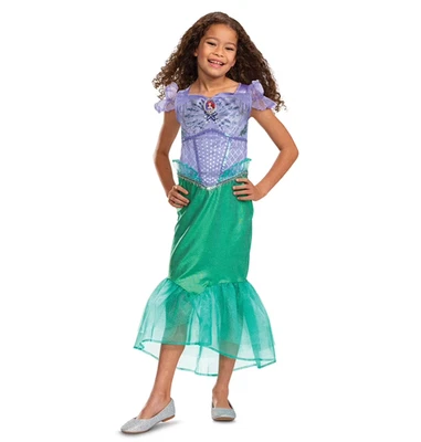 Disney Princess The Little Mermaid Ariel Halloween Costume Dress Up Size S 6/6X - Image 1 of 3