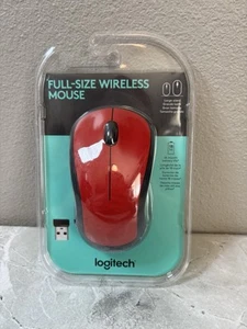Logitech M310 Full-Size Wireless Mouse 910-005485 (Red) NEW - Picture 1 of 5
