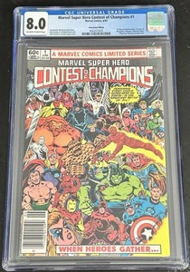 Marvel Super Hero-Contest of Champions #1 CGC 8.0 1982 First Marvel Limited Run - Picture 1 of 2