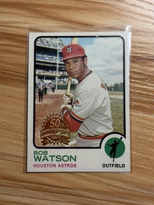 Topps Heritage 2022 Bob Watson 1973 Topps 50 aniversario recompra Astros SP - Imagen 1 de 2