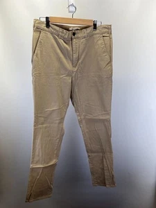 Pacsun Slim Chino Pants Men's Size 34x32 Brown MidRise Flat Front Stretch Casual - Picture 1 of 7