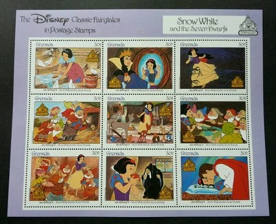 Grenada Cartoon 1987 Animation Princess (sheetlet) MNH - Image 1 of 4