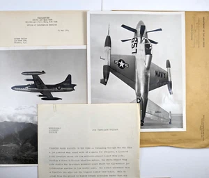 Fotos de prensa de aviación militar 1954 Lockheed Martin XFV-1 y F-94C Starfire - Imagen 1 de 9