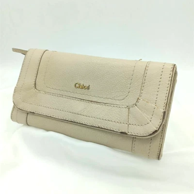 Chloe Wallet Paraty Leather Long Purse  Bifold 01-13-99-65 - Image 1 of 4