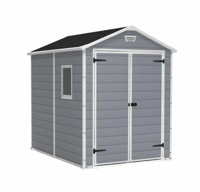 Keter Manor 6 x 8 ft Storage Shed - Gray